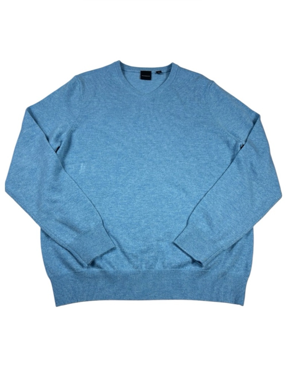 Dunning Mens Cashmere Wool V-Neck Sweater Classic Layering Comfort Pullover M